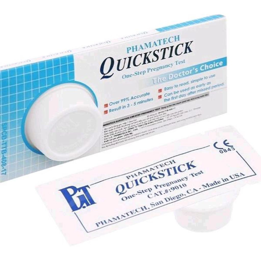 ✅[chính hãng]Que thử thai Quickstick one step pregnancy test