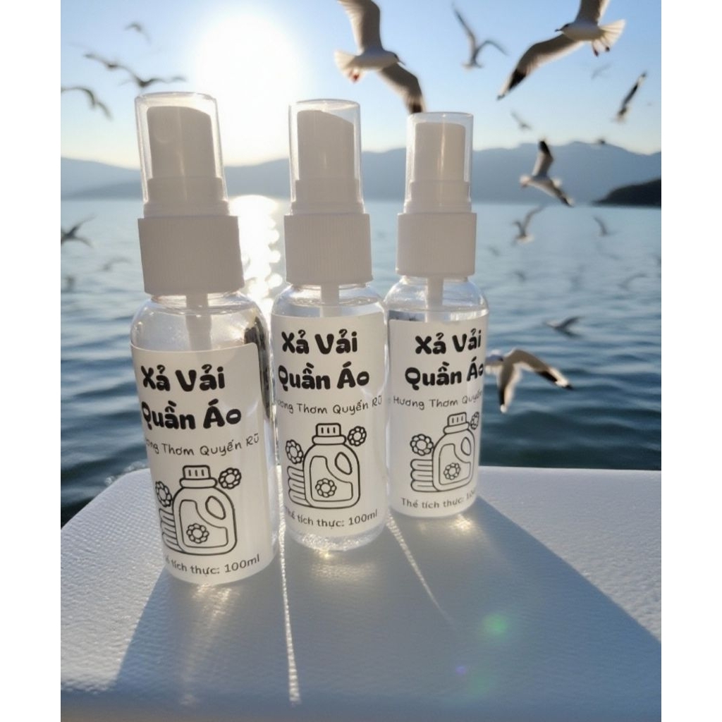 Nước xịt vải khô thơm như ngoài tiệm giặt-Tri ân KH 50ml- mùi comfor lâu hương lâu