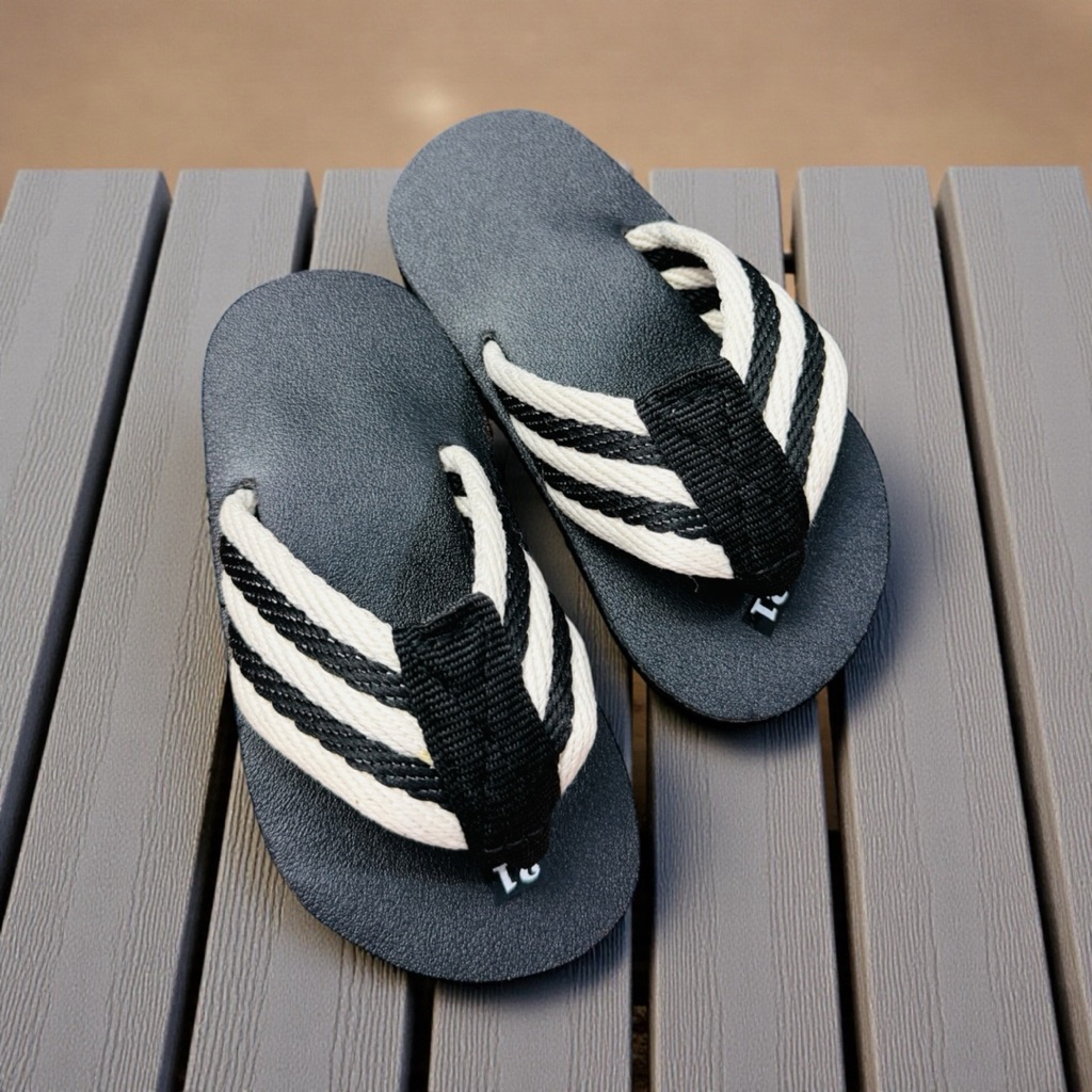 DÉP KẸP VẢI DÙ CHO BÉ TRAI – SIÊU MỀM ÊM – HỌA TIẾT SỌC THỜI TRANG SIZE 21–34 | FORM NHỎ NÊN TĂNG 1 SIZE