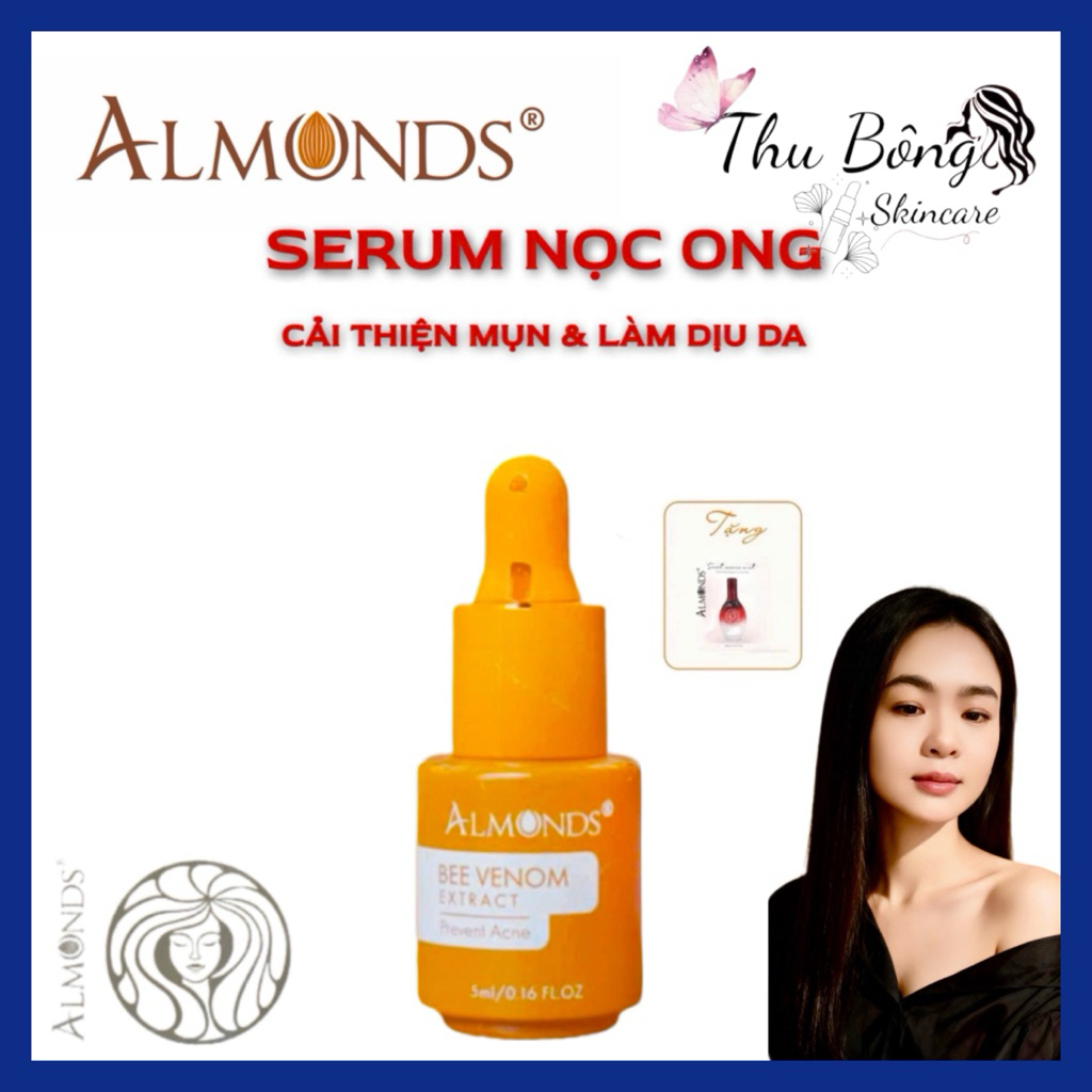 ALMONDS® Serum Tinh Chất Nọc Ong. Hỗ Trợ Cải Thiện Mụn, Làm Dịu Da.