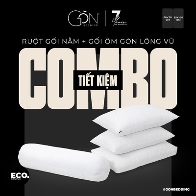 Ruột Gối Gòn Lông Vũ Gòn Bedding Gối Nằm Gối Ôm Tiêu Chuẩn Khách Sạn 5* 50x70 cm & 35x100 cm