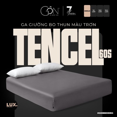 Ga Giường Bo Thun Gòn Bedding Lụa Tencel 60s Cao Cấp Nhiều Kích thước 1mx2m | 1m2x2m | 1m4x2m