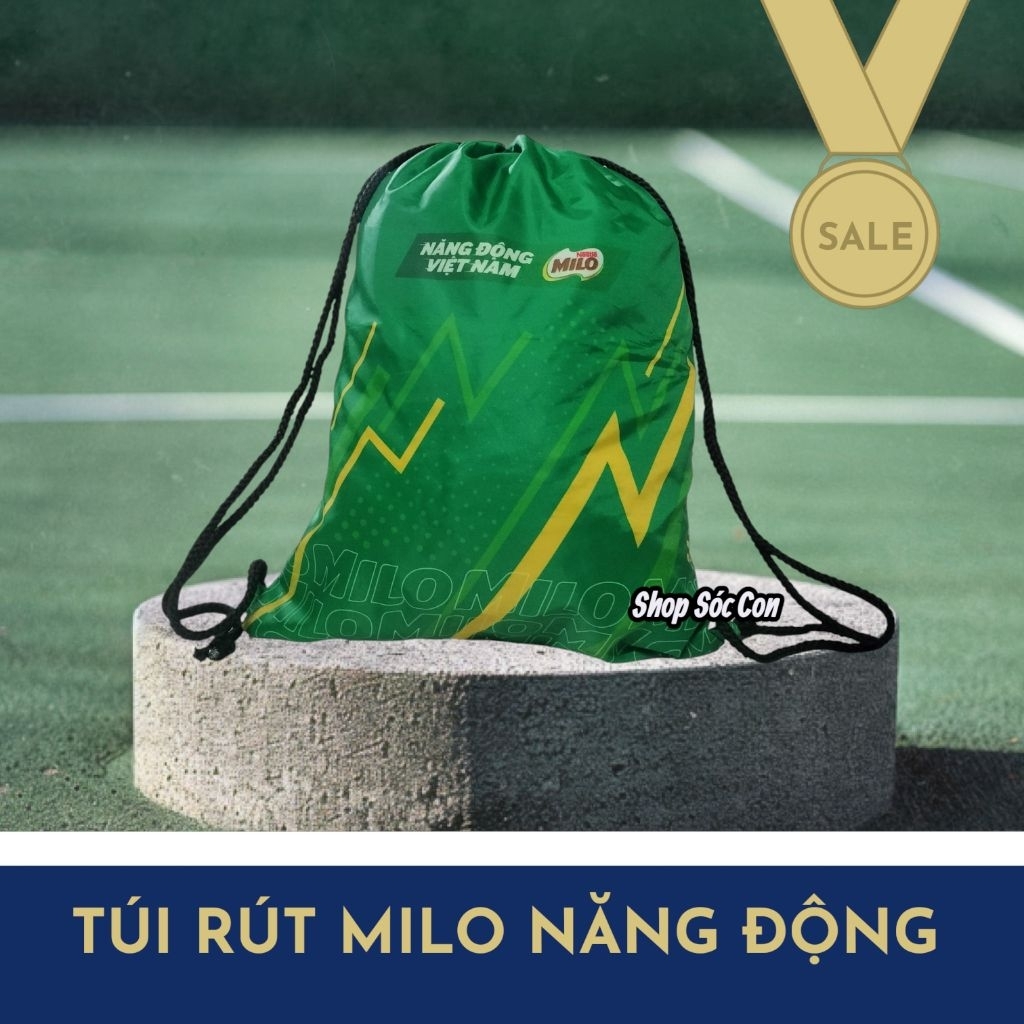 Túi rút Milo - Balo rút Milo 40*31cm (Hàng KM từ Sữa milo)