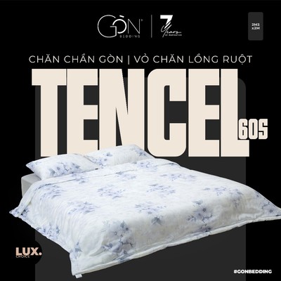 Chăn Chần Gòn, Vỏ Chăn Lồng Ruột Lụa Tencel 60s Hoạ Tiết 2mx2m2 Gòn Bedding Cao Cấp