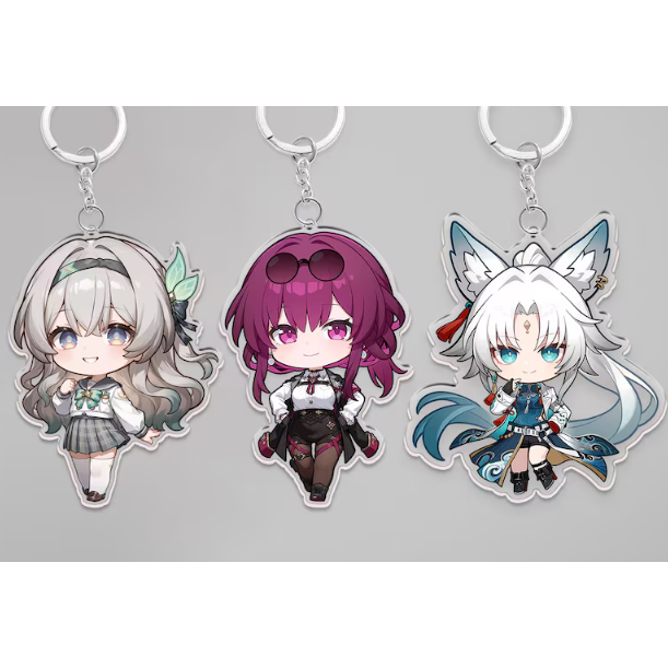 Móc khóa acrylic Honkai: Star Rail – Firefly, Kafka, Feixiao