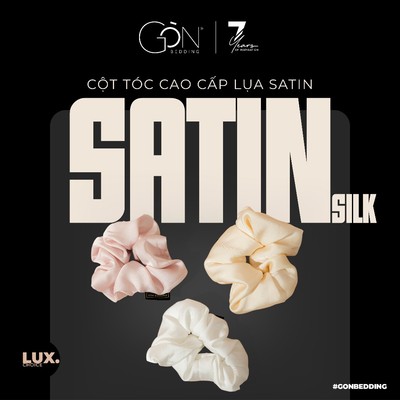 Cột Tóc Gòn Bedding Cao Cấp Lụa Satin Premium