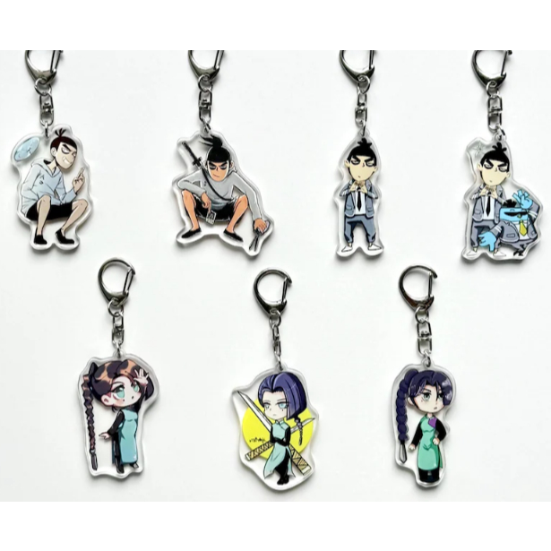 Móc khóa acrylic Scissor Seven, móc khóa acrylic hai mặt, Wu Liuqi, Seven, Dai Bo, Xiao Fei