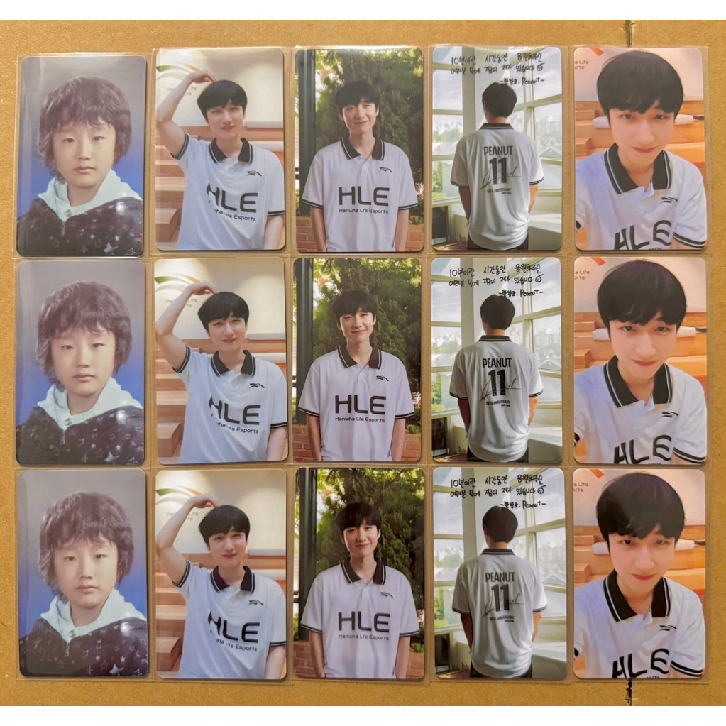 (hàng sẵn) Thẻ bo góc Peanut 10th Anni tách lẻ