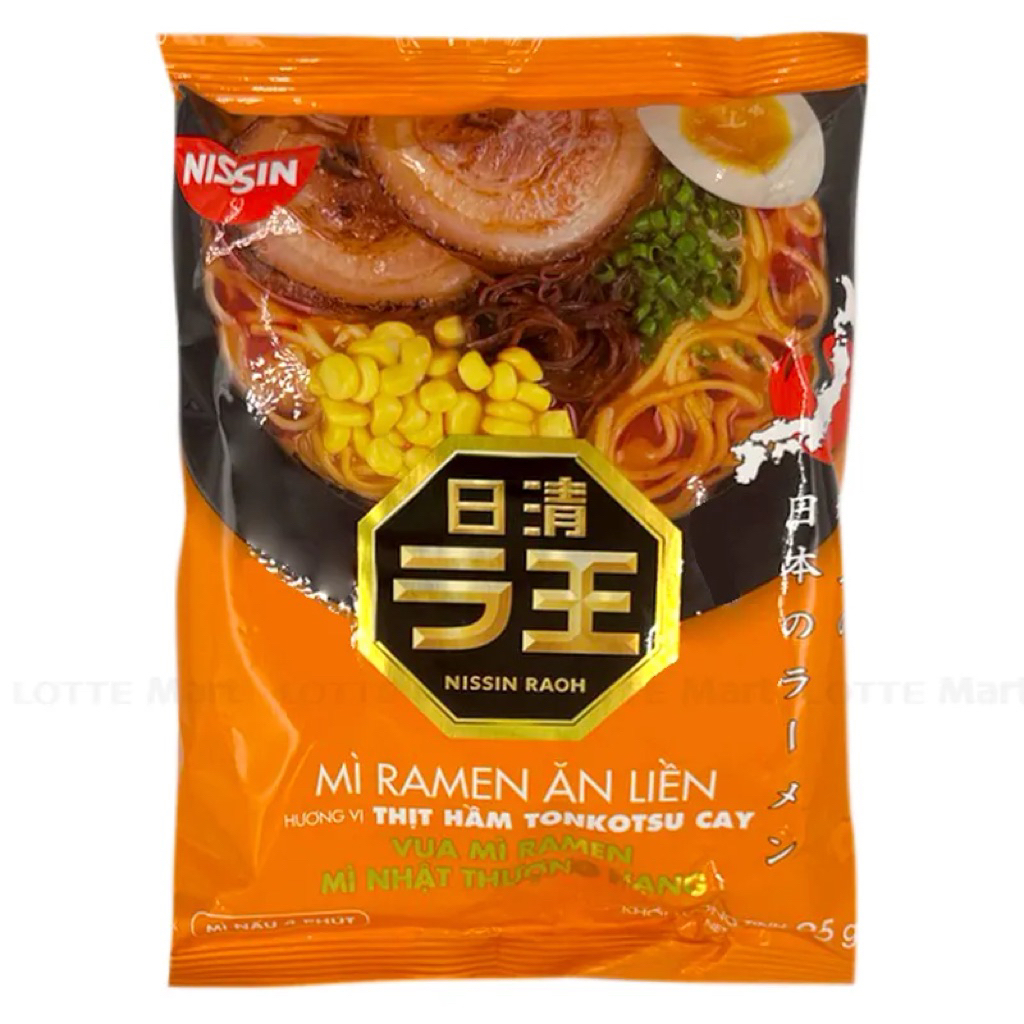 Mì Ramen Thịt Hầm Cay Tonkotsu Nissin 95G
