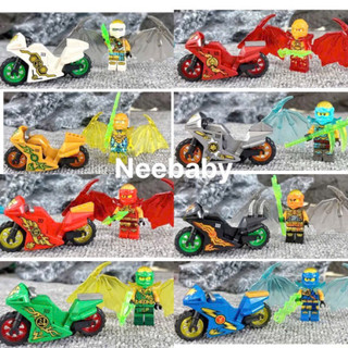 Mô Hình 7 Xe Mô Tô + 7 Nhân Vật Đồ Chơi Cho Bé
