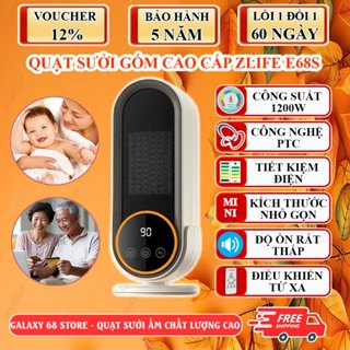 Máy Sưởi Gốm Để Bàn, Quạt Sưởi Ấm Mùa Đông E68S, Máy Sưởi Phòng Ngủ Công Nghệ Nhật Bản Làm Ấm Nhanh