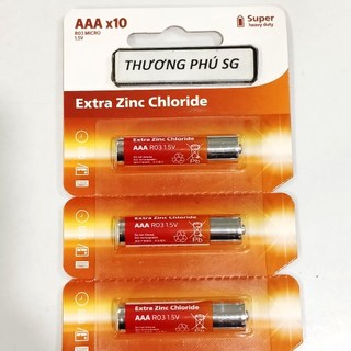 Pin AAA R03 MICRO 1.5V (R03L10S/97 Zinc chloride) / Pin chính hãng chất lượng