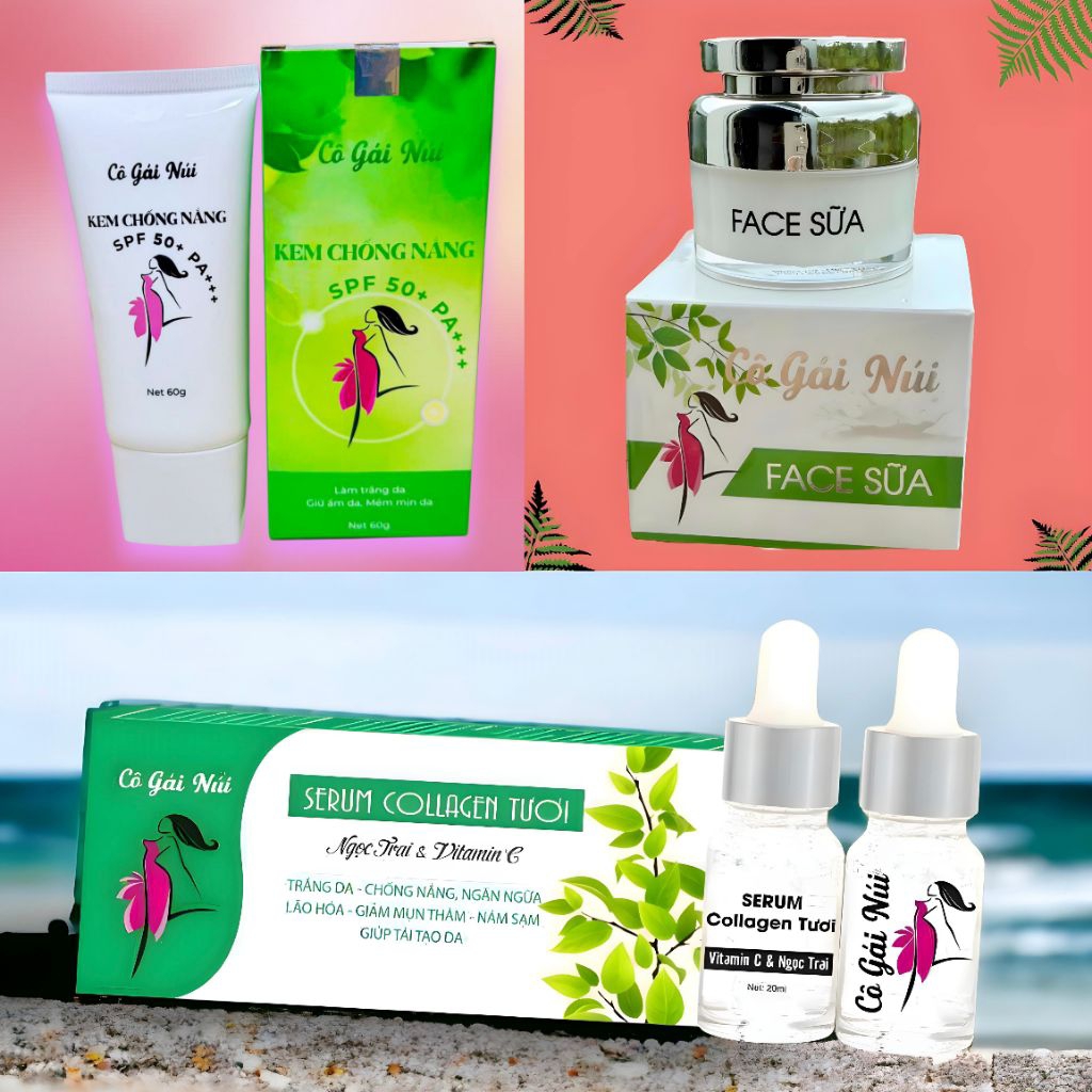 COMBO - KEM FACE SỮA + CHỐNG NẮNG + SERUM