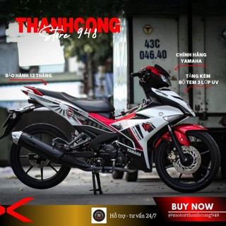 Dàn áo Exciter 150 Trắng Đỏ Tem LB | Hàng Chính Hãng chuẩn đời 2015–2023 | Tặng Tem + Baga + Sticker
