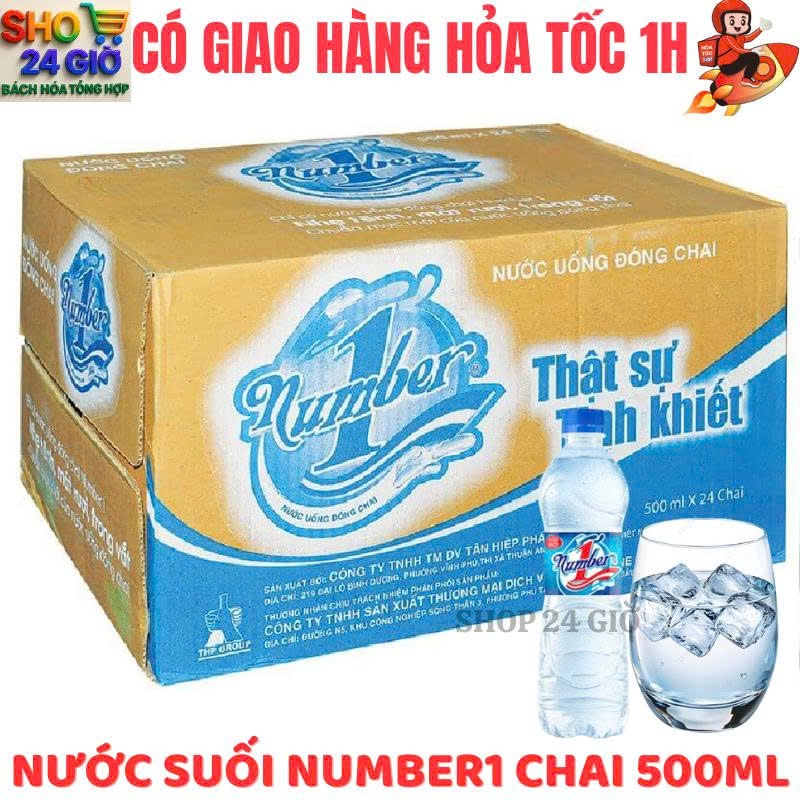 Nước Suối Number 1 - Thùng 24 Chai 500 ml