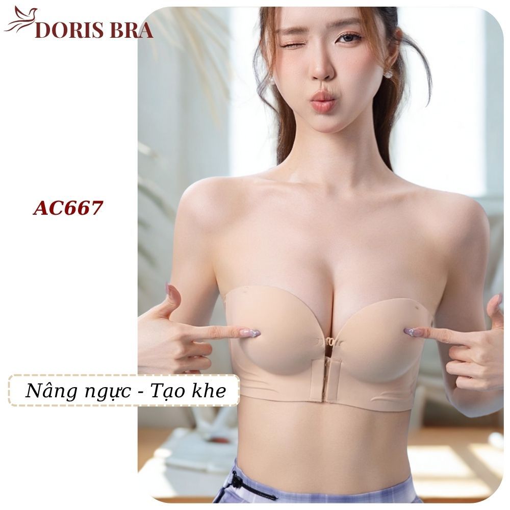 [LOẠI 1] Áo lót nữ Vanvene cài trước nâng ngực, Áo ngực AC667 không dây cài trước đệm dày 4cm Siêu nâng đẩy không gọng | BigBuy360 - bigbuy360.vn