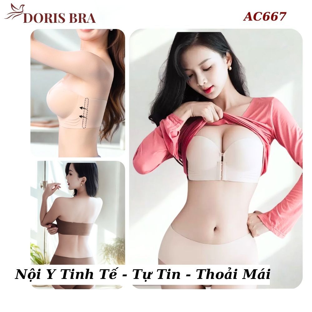 [LOẠI 1] Áo lót nữ Vanvene cài trước nâng ngực, Áo ngực AC667 không dây cài trước đệm dày 4cm Siêu nâng đẩy không gọng | BigBuy360 - bigbuy360.vn