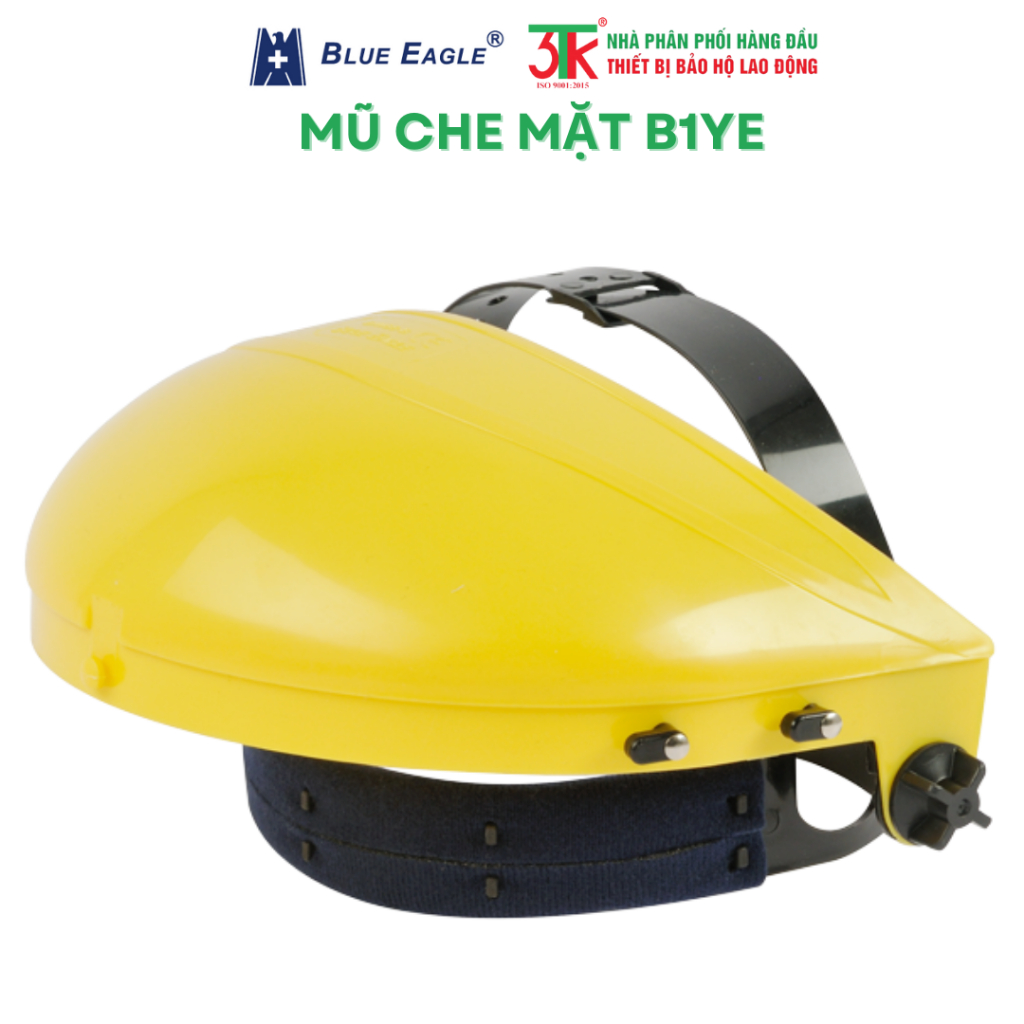 Mũ che mặt Blue Eagle B1YE + Kính gắn nón EV-815 / FC45