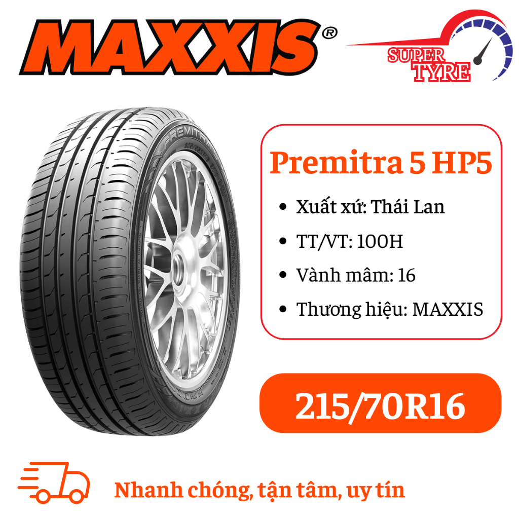 Lốp xe ô tô du lịch MAXXIS 215/70R16 HP5