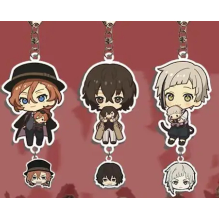 Mặt Treo Acrylic Anime/Hoạt Hình Bungo Stray Dogs (BSD) | Dazai Osamu, Nakajima Atsushi | Móc Khóa T