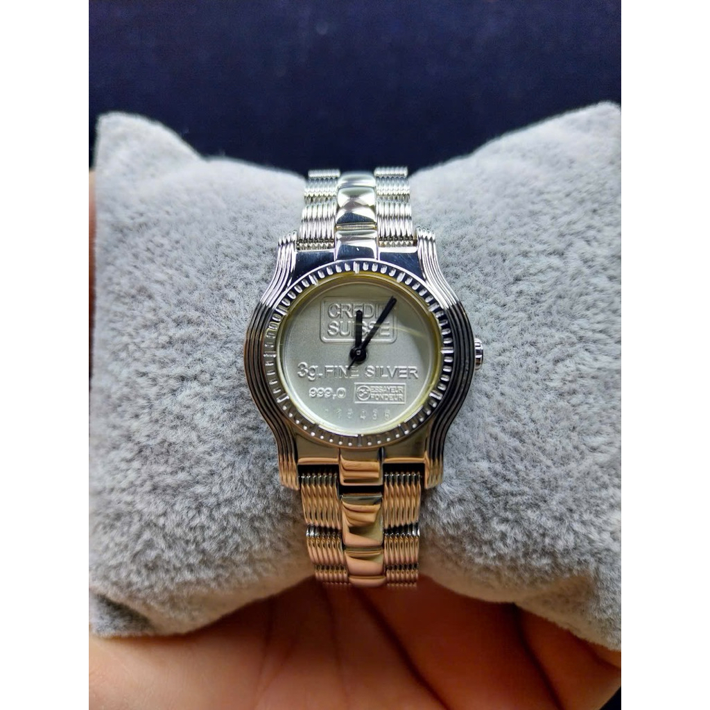 🍃Đồng hồ Si Nữ hiệu Credit Suisse. Nhật 🇯🇵. Hàng đã qua sử dụng