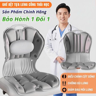  Ghế Bệt Tựa Lưng Vỏ Sò Có Gối Tựa Ghế Công Thái Học Ngồi Bệt Chỉnh Dáng Ngồi Chống Gù Lưng CTH-02 