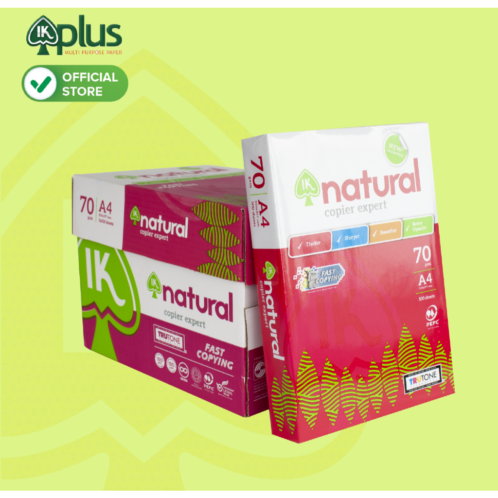 [Có VAT] Thùng Giấy A4 IK Natural 70gsm