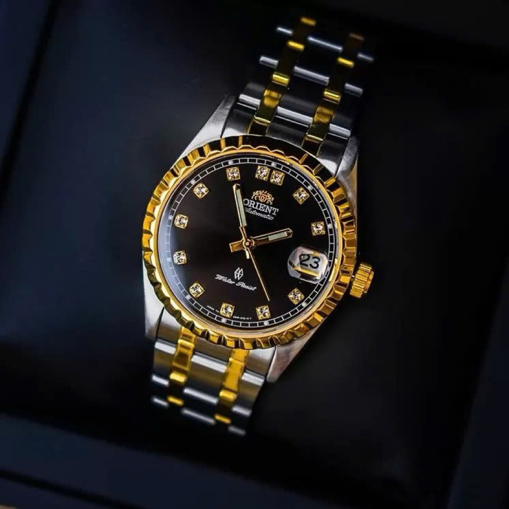 Đồng Hồ Nam Orient SER1P007B0 Automatic Size 37 Oyster Black Demi Gold