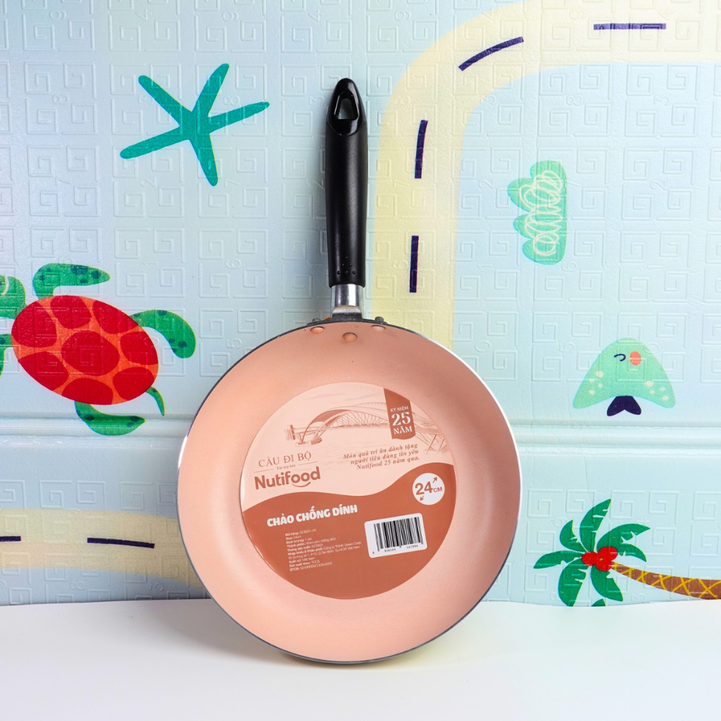 chảo chống dính 24cm NutiFood, chảo greencook,
