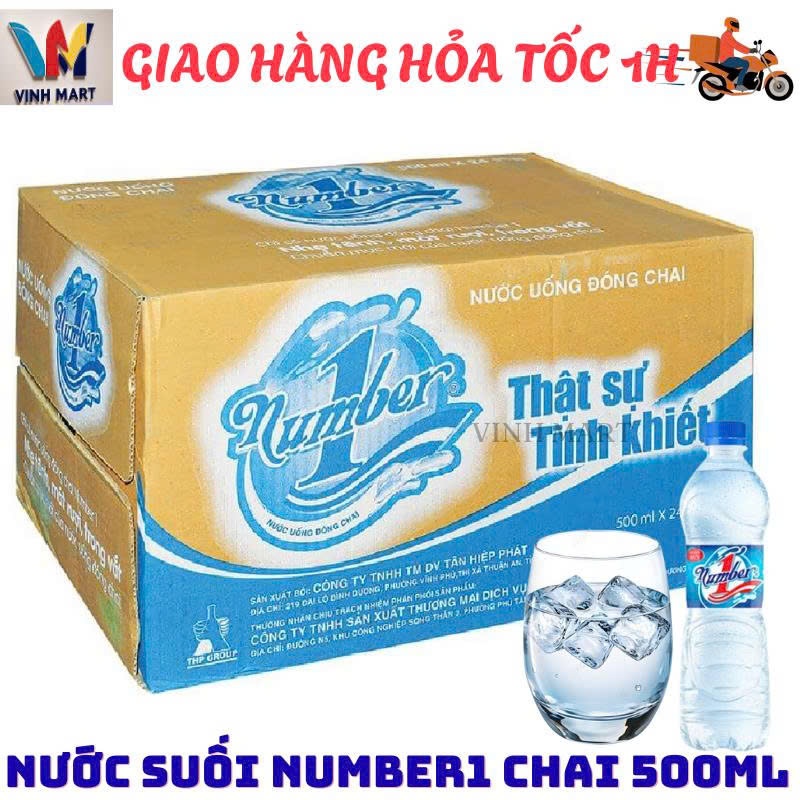 Nước Suối Number 1 - Thùng 24 Chai 500 Ml