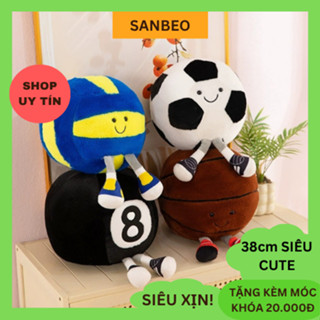 Gấu bông Qủa Bóng Chuyền Búp Bê Nhồi Bông Hình Quả Bóng Dễ Thương Cho Bé size 36cm - SANBEO 