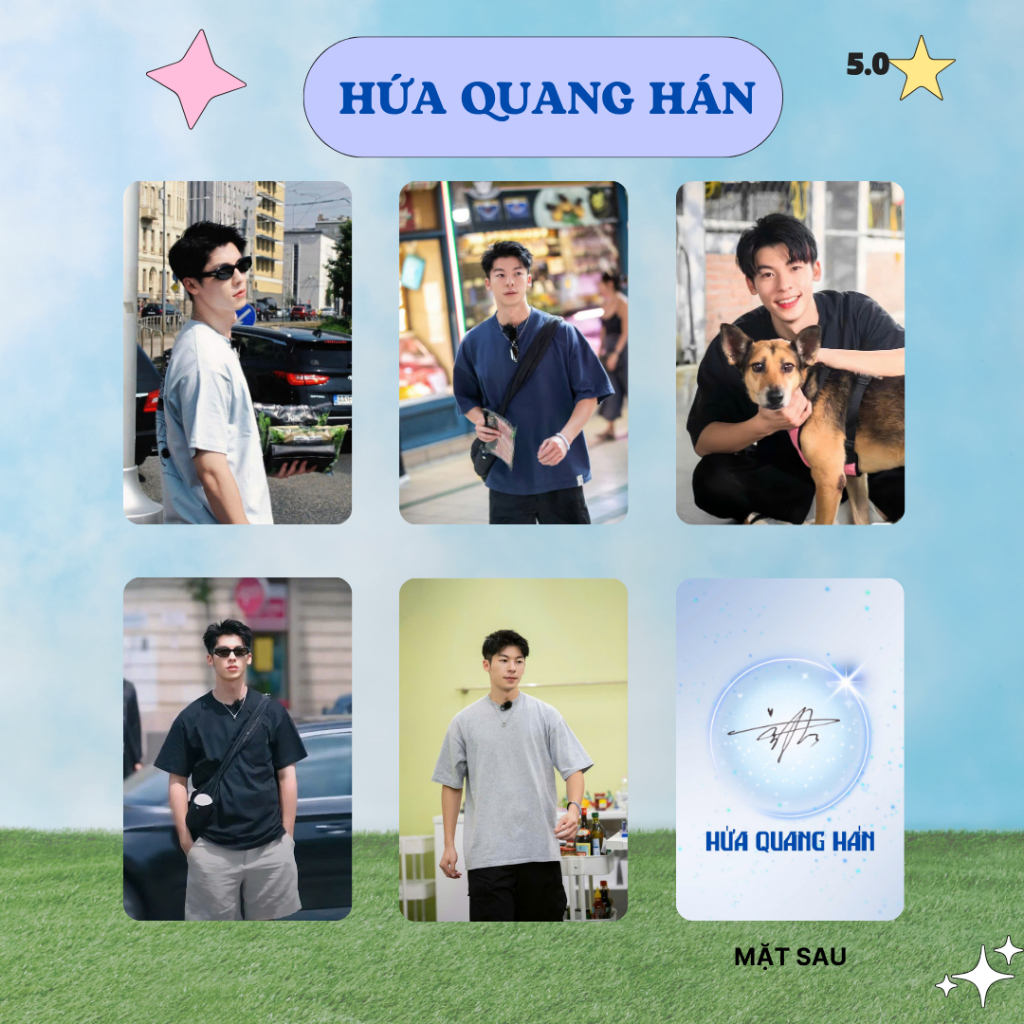 [UNOFF] Card bo góc HỨA QUANG HÁN 1 - Card Bo Góc Unofficial - Cán nhám 2 mặt