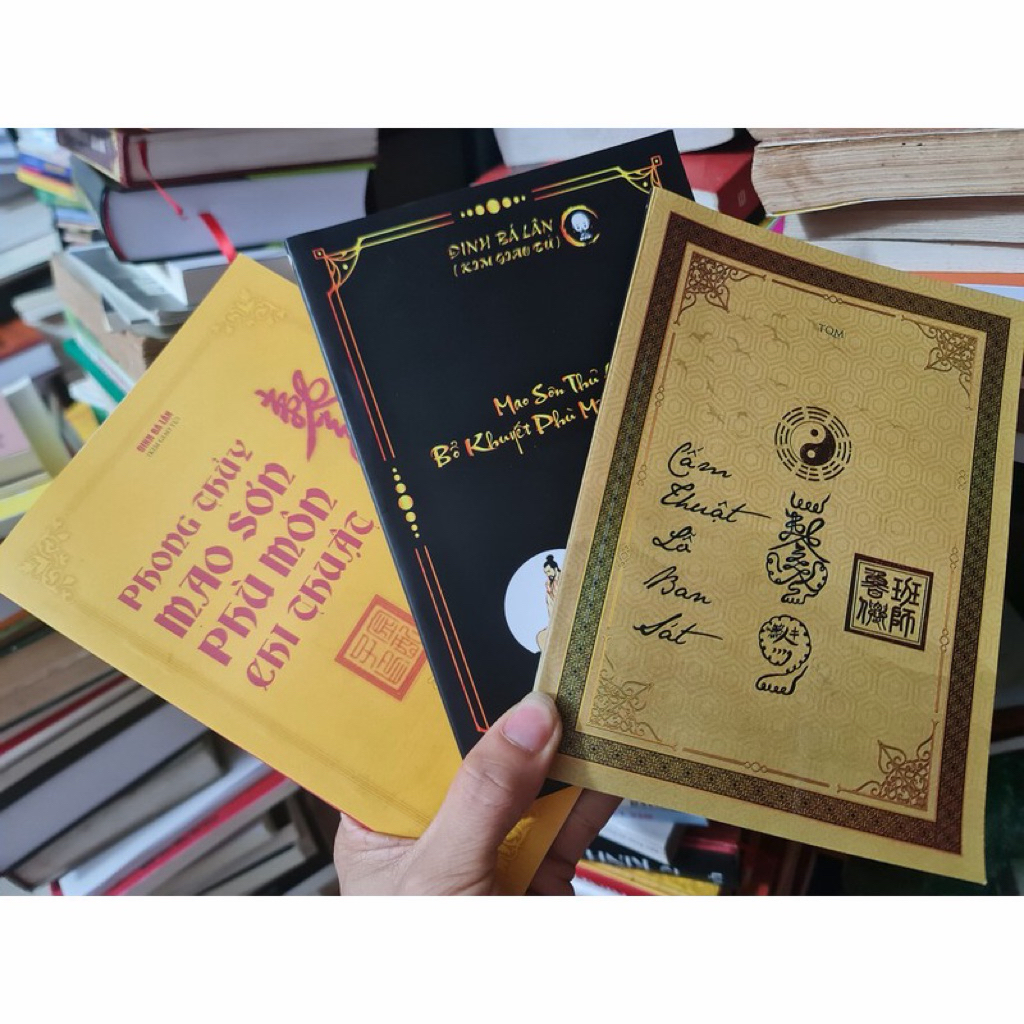 Sách - Combo 3 cuốn Cấm thuật lỗ ban + Phong thuỷ phù môn + Mao sơn ấn bổ khuyết