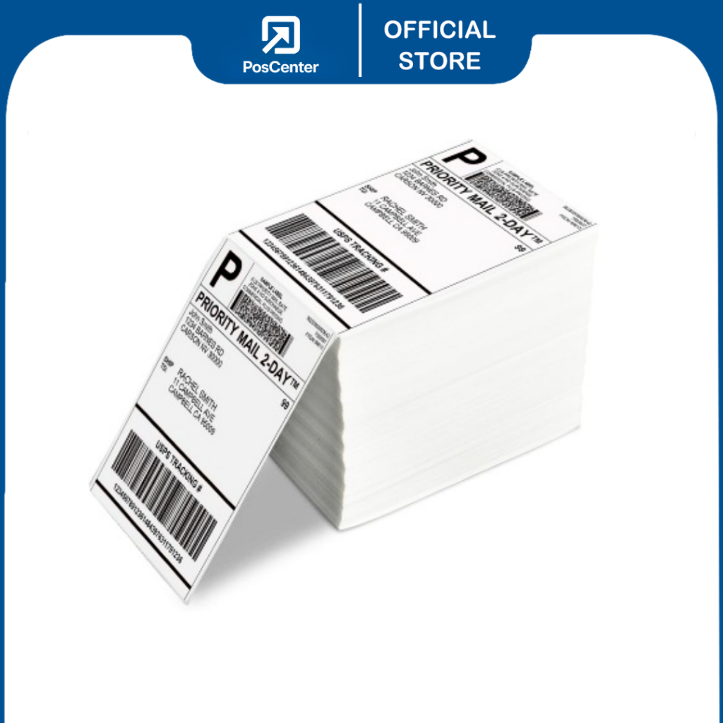 Giấy In Nhiệt A6 100x150mm, 4x6 Inch, Tem Vận Đơn TMĐT, Pos Center