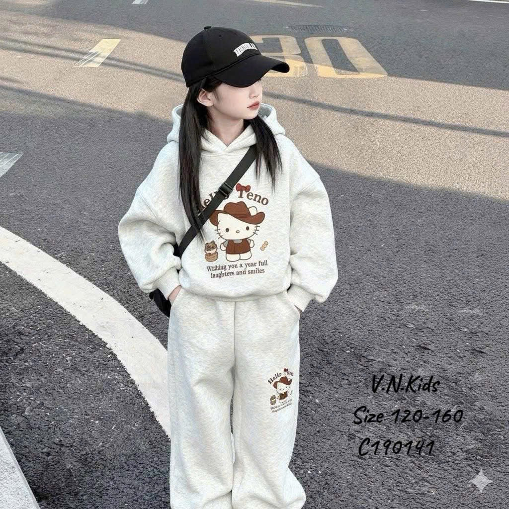 [DoKid]VN01-bộ lót lông mèo kity(20-45kg)