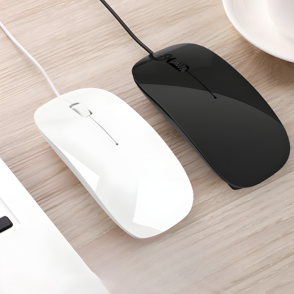 Chuột Máy Tính Có Dây Mini Dùng Văn Phòng, Thiết Kế Nhỏ Gọn Tinh Tế, Kết Nối USB, Độ Bền Cao