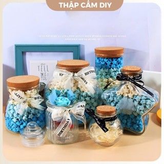 Lọ Thuỷ Tinh Đựng Sao, Lọ Điều Ước Giáng Sinh - Quà Tặng Sinh Nhật, Noel, Tỏ Tình (Có Ruy Băng)