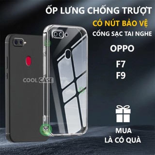  Ốp lưng bảo vệ chân sạc OPPO F9  F7 chống trơn trượt-Cool Case 
