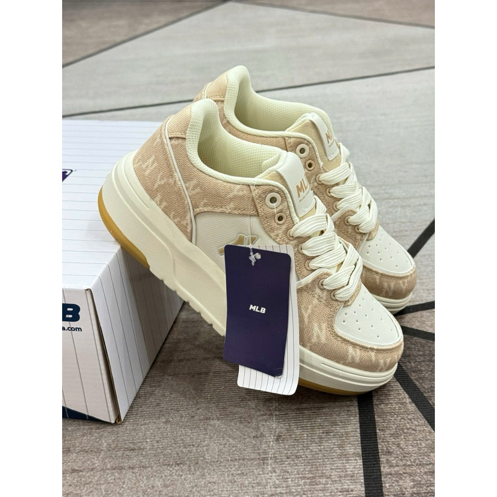[ Cam Kết Chính Hãng ] Giày sneaker cổ thấp MBL NY nâu cho nam nữ