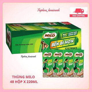  Thùng 48 hộp Sữa Lúa Mạch Milo 180ml vị cacao thơm ngon 