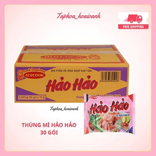  Thùng 30 mì gói hảo hảo vị tôm chua cay - acecook 