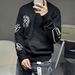 Áo len bản dệt mịn Áo Len Cổ Tròn phong cách cho cả nam và Nữ Thêu Chữ JILSAEDNR Sweater