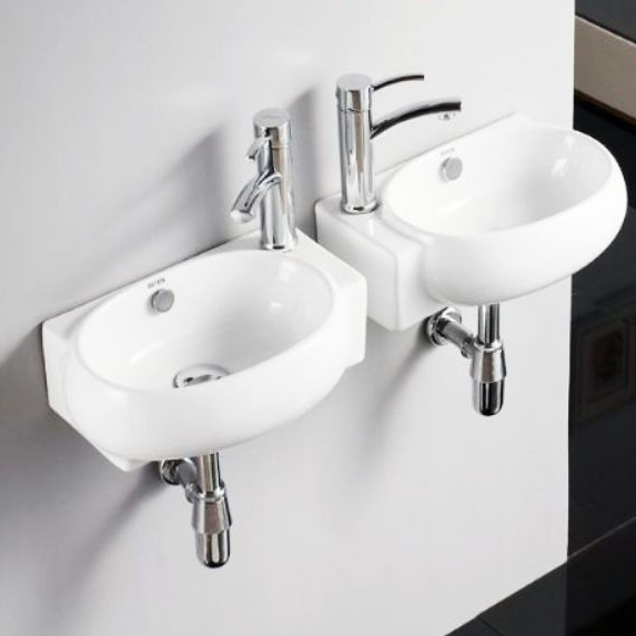Chậu Lavabo Góc siêu nhỏ, Lavabo y tế, Lavabo Góc mini đặt bàn hoặc treo tường