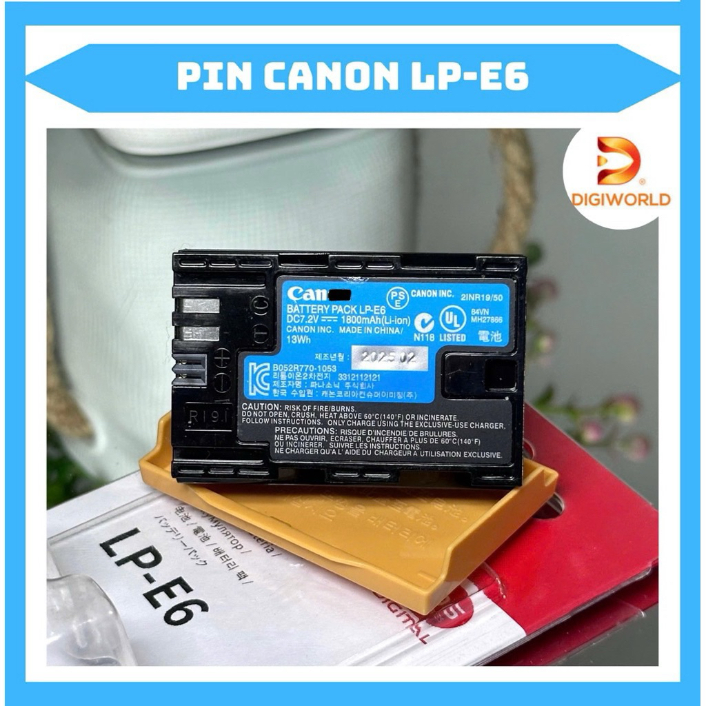 Pin Canon LP-E6 Cho Canon 60D, 70D, 6D, 7D, 5D MARK II, 5D MARK III, 7D II