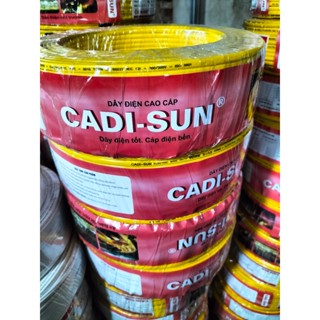  Dây Điện Đôi Cadisun 2*0.5 trắng   không vỏ bọc   và vàng  có vỏ bọc  