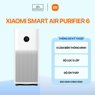 Máy Lọc Không Khí Xiaomi Smart Air Purifier 6 EU Chính Hãng