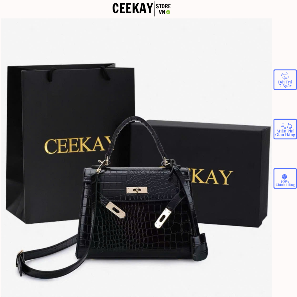 𝘾𝙀𝙀𝙆𝘼𝙔 𝘽𝘼𝙂  Túi Xách Nữ Ceekay Họa Tiết Da Cá Sấu Phong Cách Sang Trọng Thanh Lịch Chất Da Cao Cấp C
