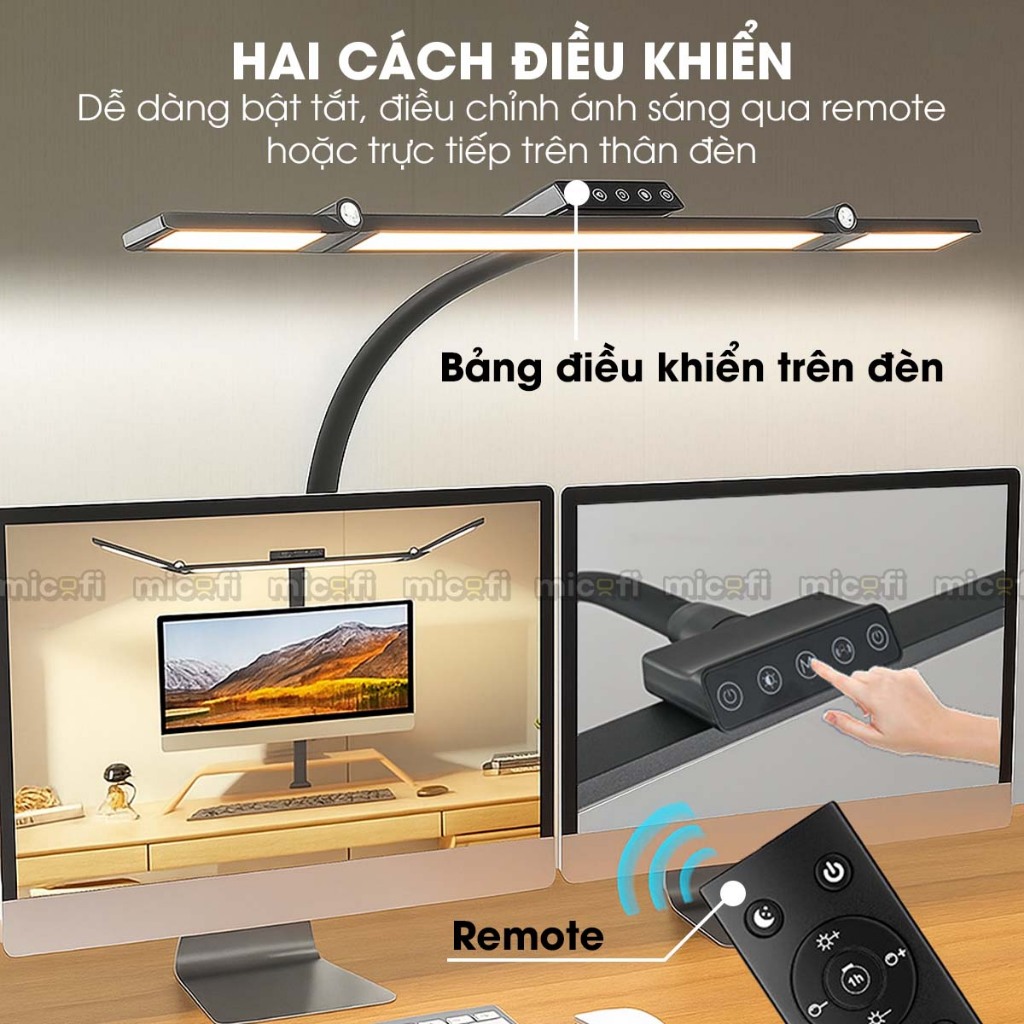 Đèn Học Để Bàn Led Siêu Sáng Micofi Đèn Màn Hình Bàn Làm Việc Kẹp Cảm Biến Chuyển Động Màn Hình Máy Tính Chống Cận Dài | BigBuy360 - bigbuy360.vn