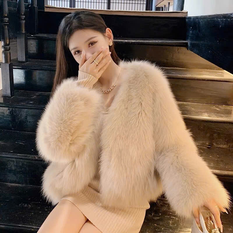 Áo khoác lông ngắn dáng rộng sang chảnh – hàng QC cao cấp AL12 | BigBuy360 - bigbuy360.vn