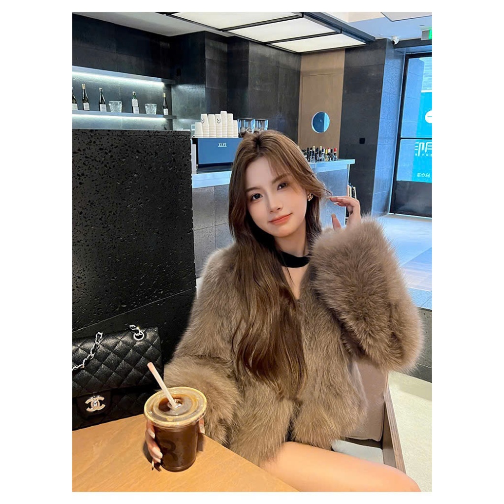 Áo khoác lông ngắn dáng rộng sang chảnh – hàng QC cao cấp AL12 | BigBuy360 - bigbuy360.vn